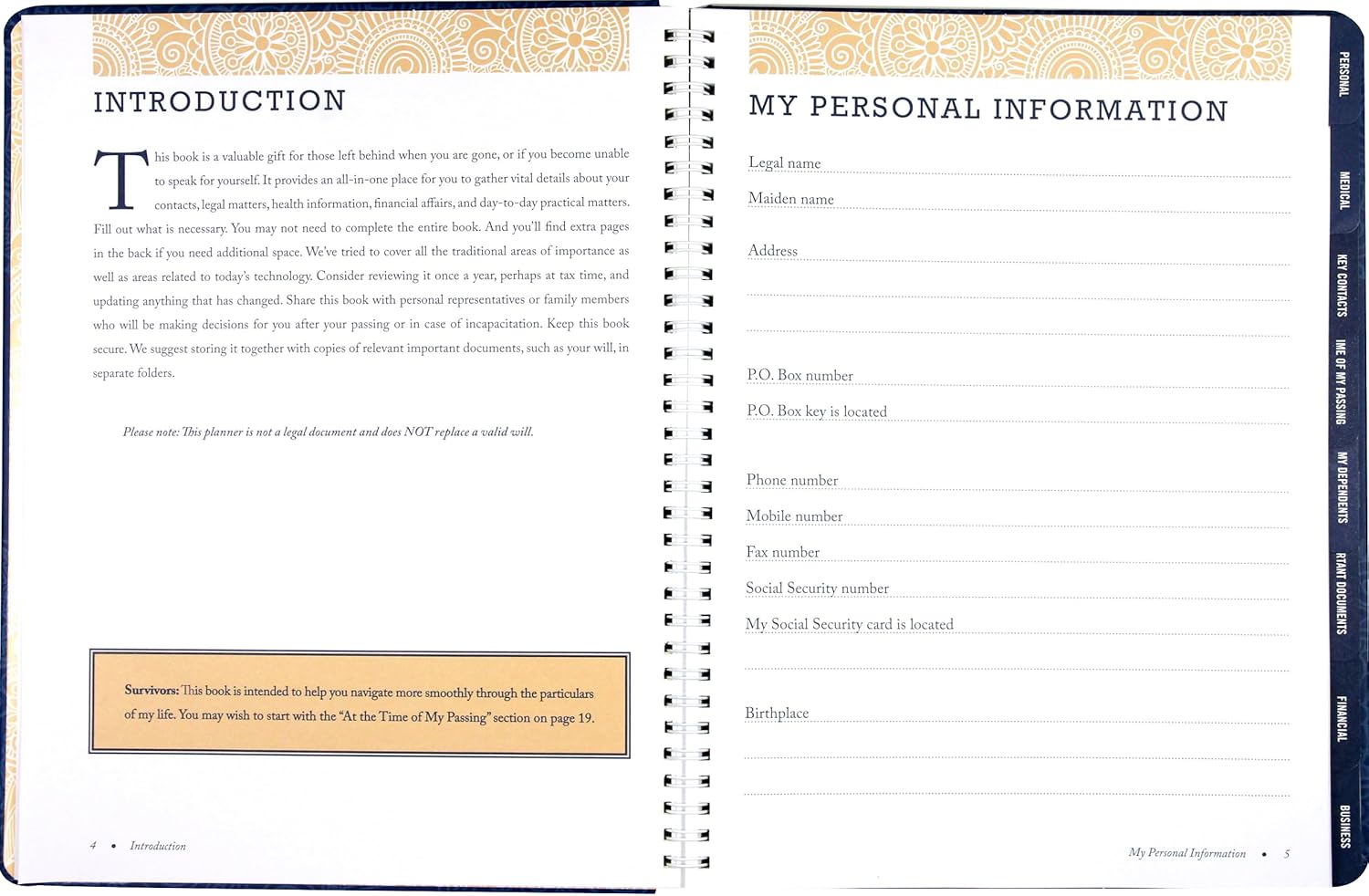 Peace of Mind Planner