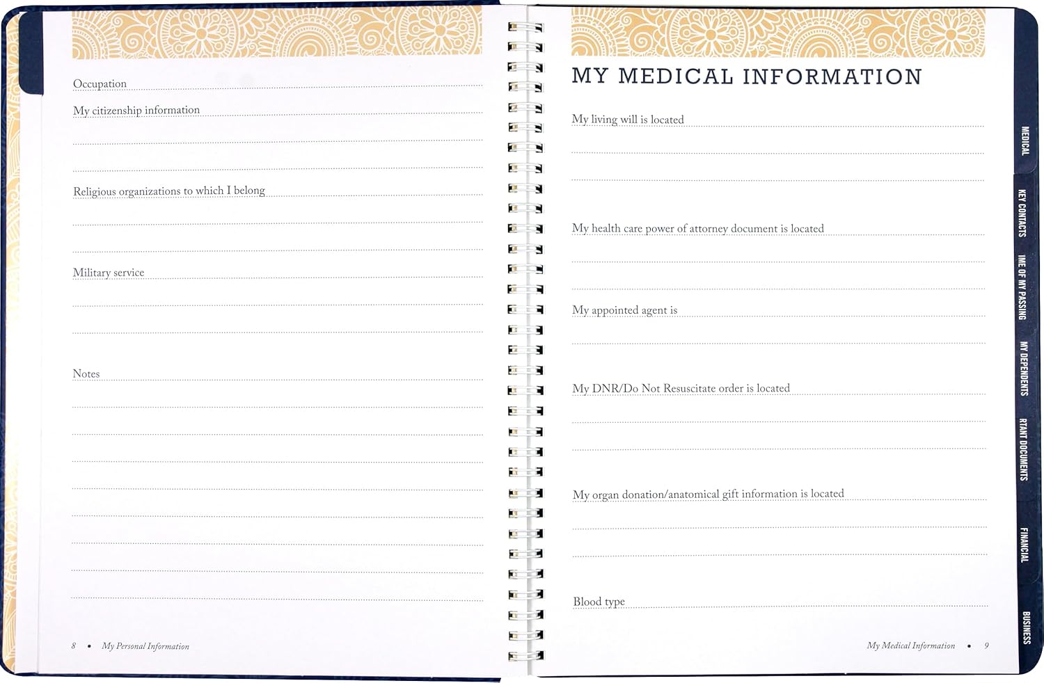 Peace of Mind Planner