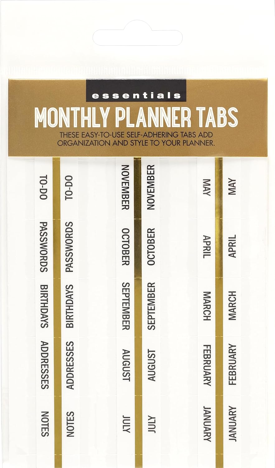 Monthly Planner Tabs