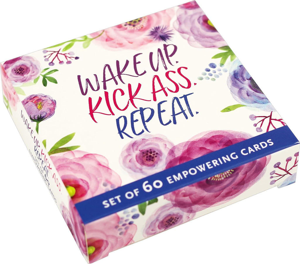 Wake Up, Kick Ass, Repeat. (Set of 60 Empowering Cards)